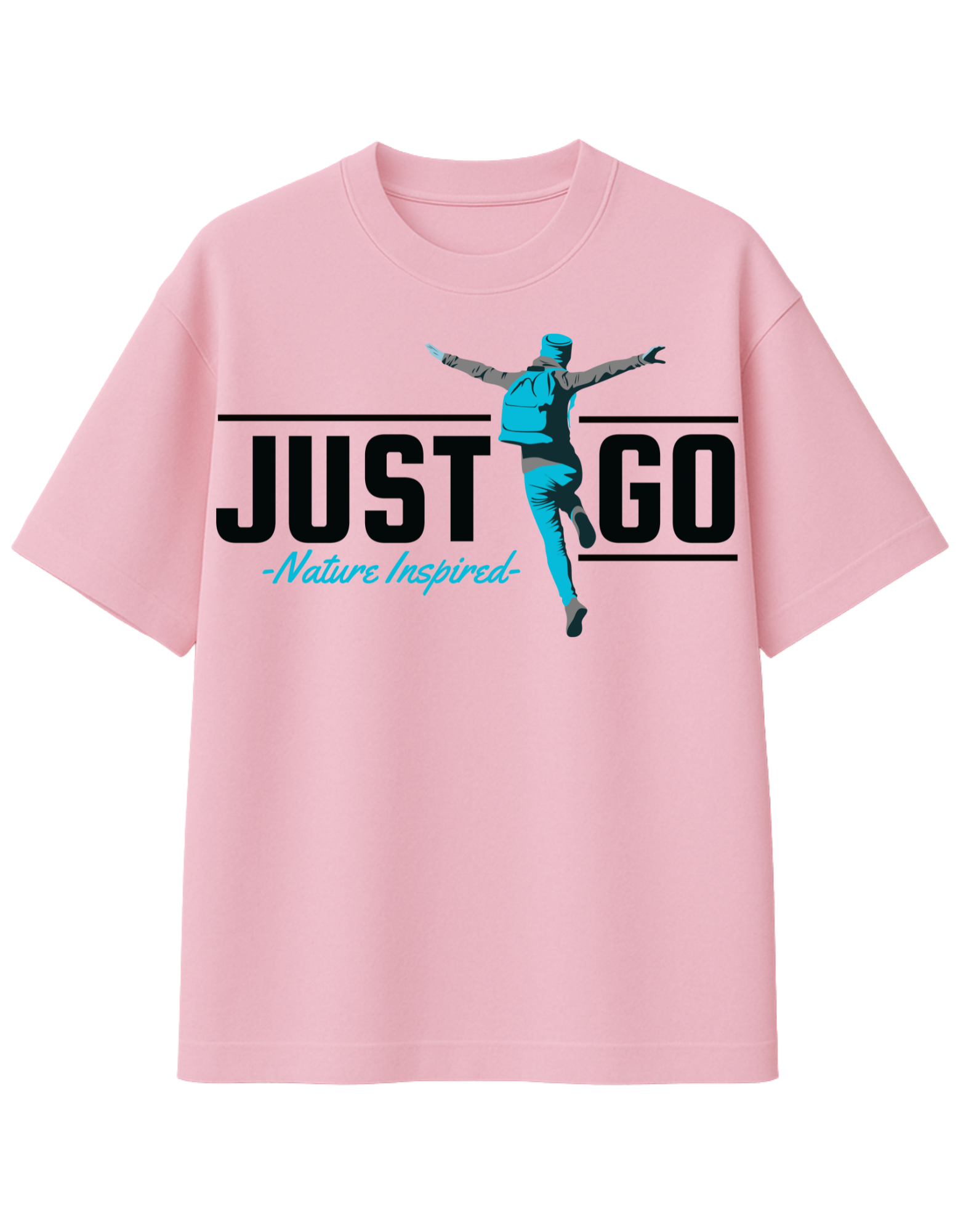 Just Go - Nature Inspired Oversized T-Shirt