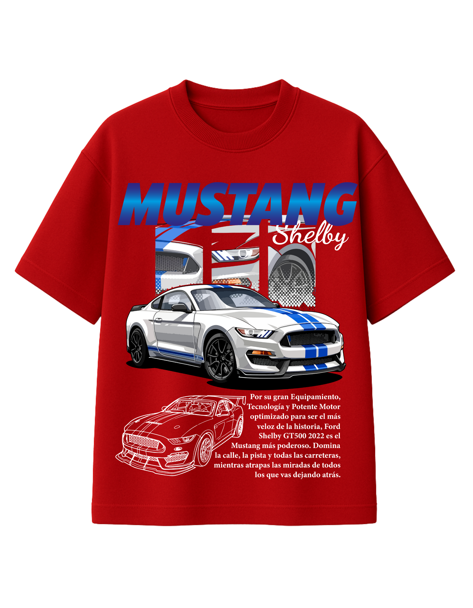 Mustang Shelby GT500 Graphic T-Shirt  || oversize