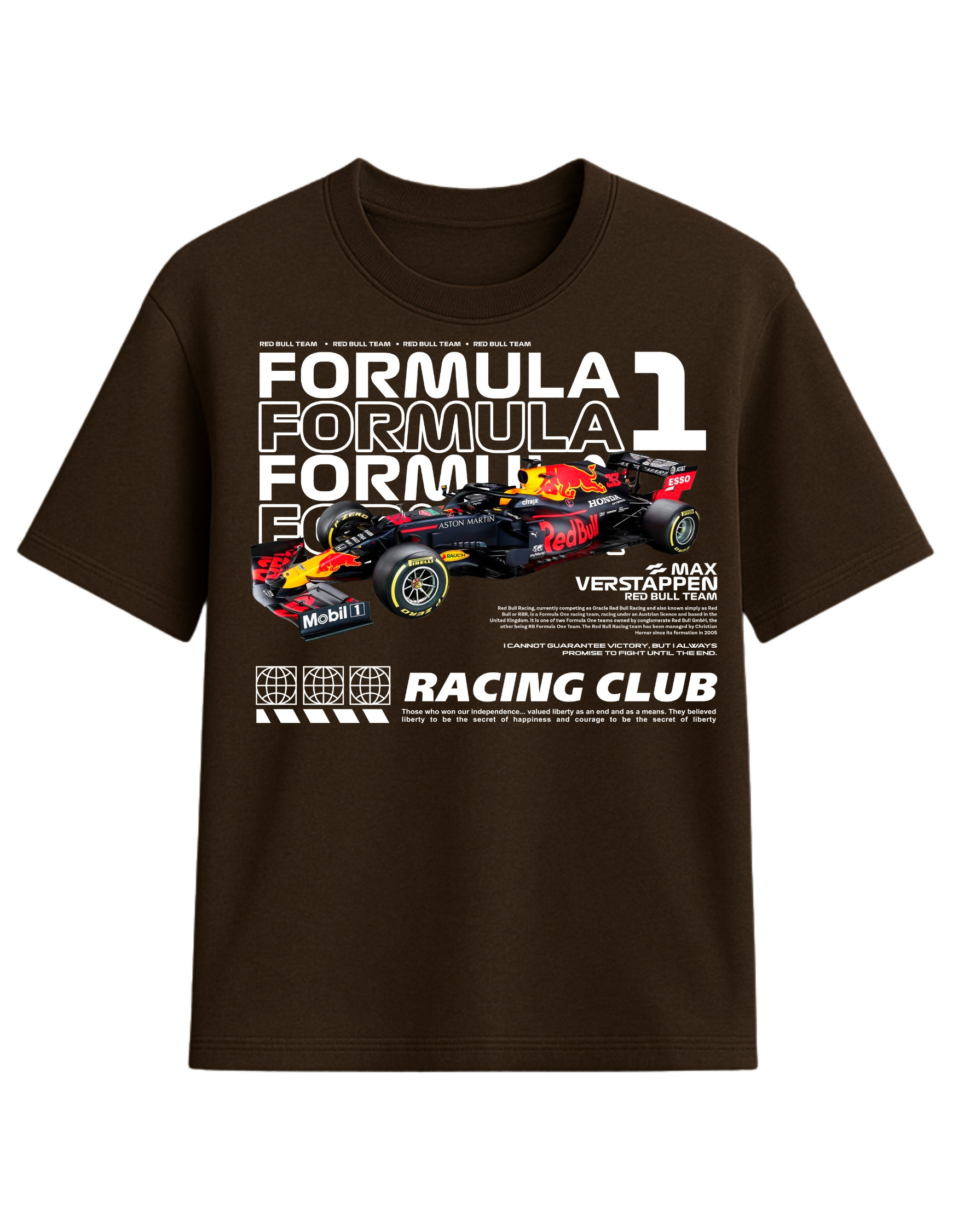 Formula 1 Red Bull Racing Club Graphic T-Shirt  || oversize