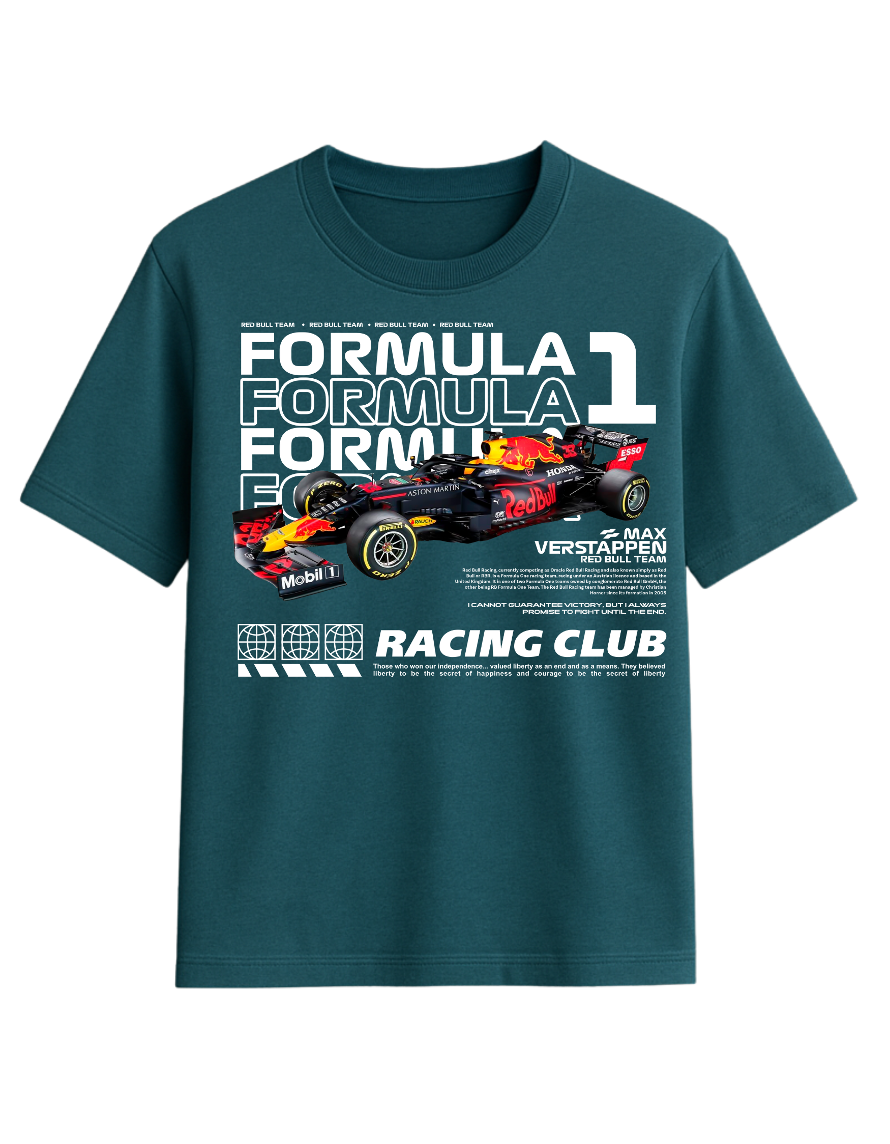 Formula 1 Red Bull Racing Club Graphic T-Shirt  || oversize