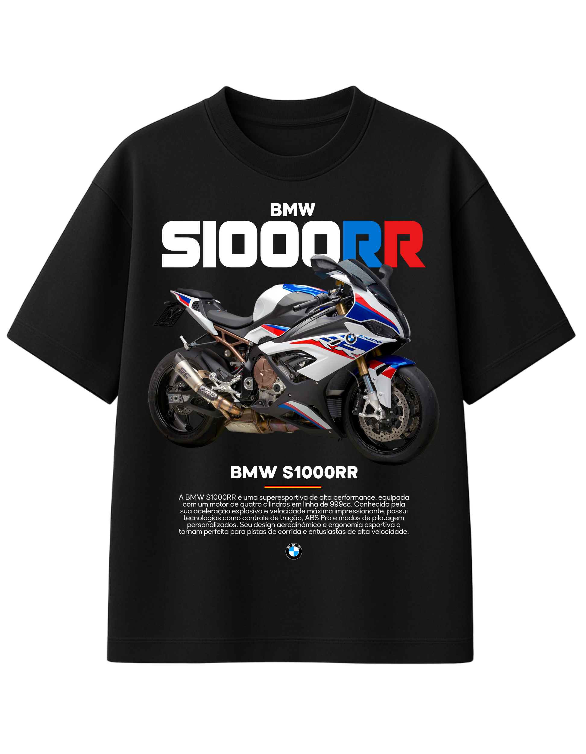 BMW S1000RR Superbike Graphic Printed T-Shirt  || oversize