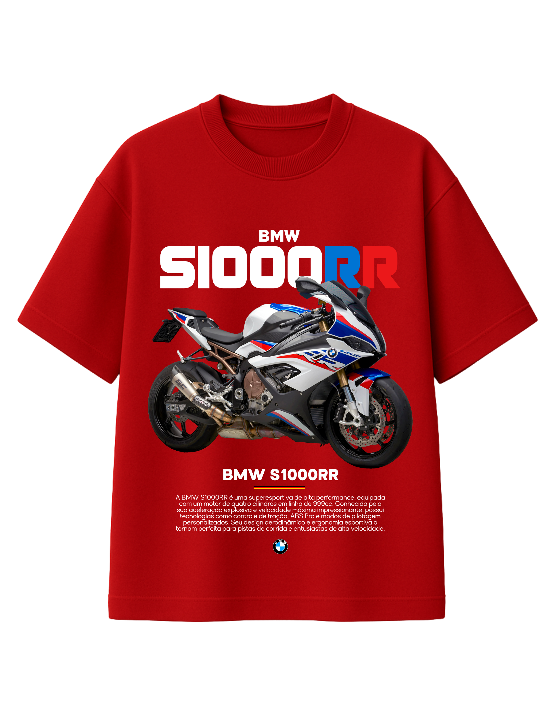 BMW S1000RR Superbike Graphic Printed T-Shirt  || oversize