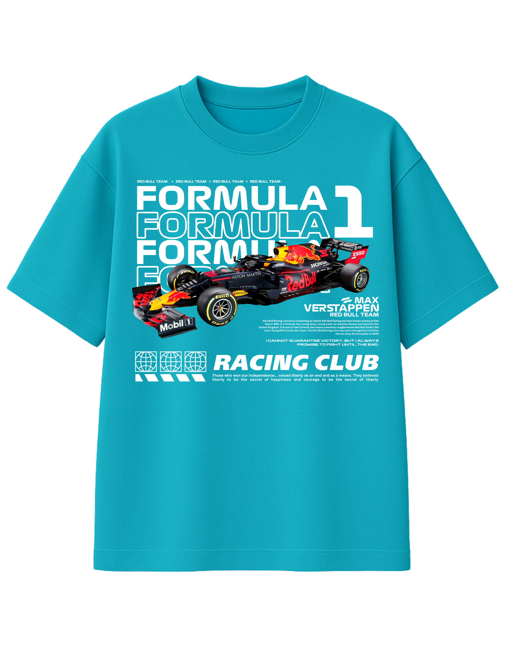 Formula 1 Red Bull Racing Club Graphic T-Shirt  || oversize