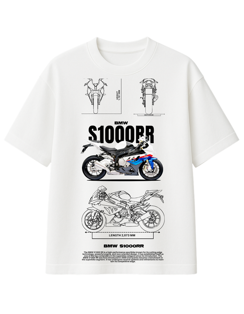 BMW S1000RR Blueprint Edition Graphic T-Shirt || oversize